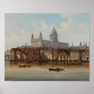 Póster Catedral de San Pablo   Johann Wilhelm Jankowsky