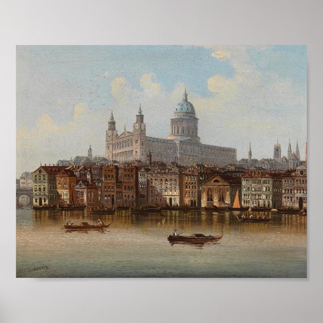 Póster Catedral de San Pablo | Johann Wilhelm Jankowsky (Frente)