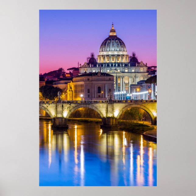 Póster Catedral de San Pedro Ciudad del Vaticano (Frente)