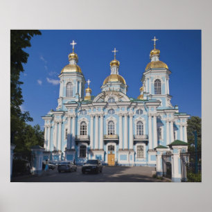 Póster Catedral de San Petersburgo, Mariinsky, Nikolsky