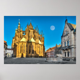 Póster Catedral de San Vitus de Praga Poster matutino