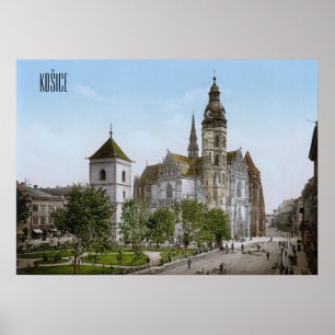 Póster Catedral de Santa Isabel en Košice