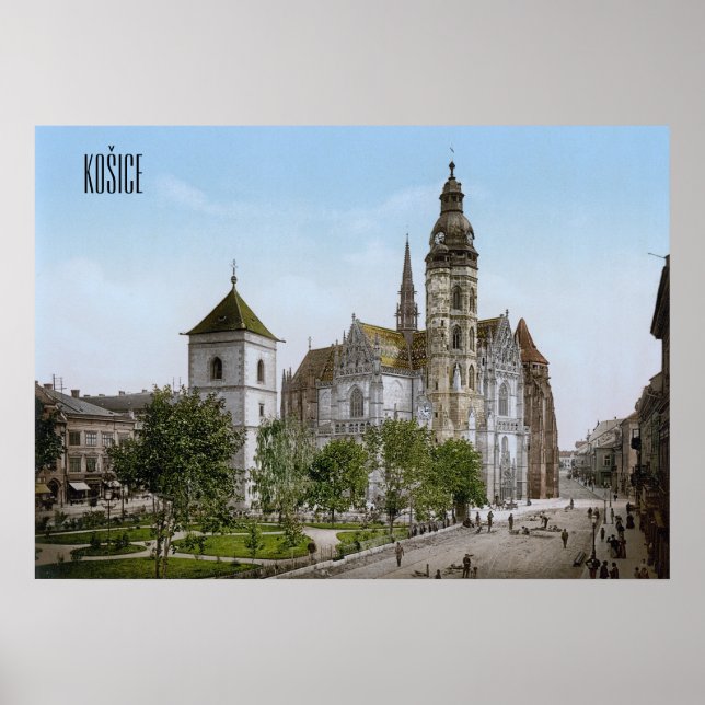 Póster Catedral de Santa Isabel en Košice (Frente)