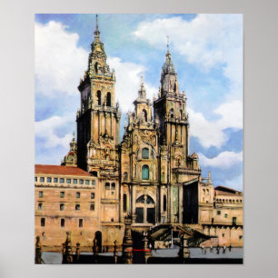 Póster Catedral de Santiago de Compostela (A Coruña)