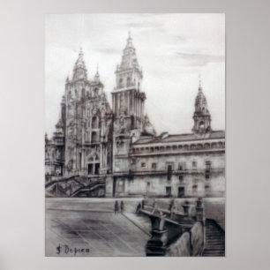 Póster Catedral de Santiago de Compostela (A Coruña)