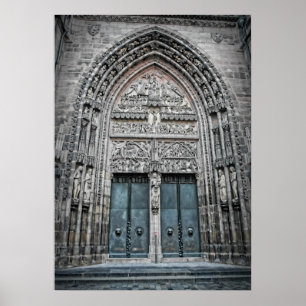 Póster Catedral de St. Lorenz - Nuremberg, Alemania Póste