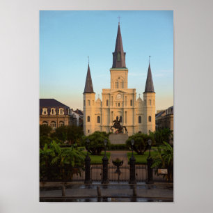 Póster Catedral de St Louis de Jackson Square Nueva Orlea
