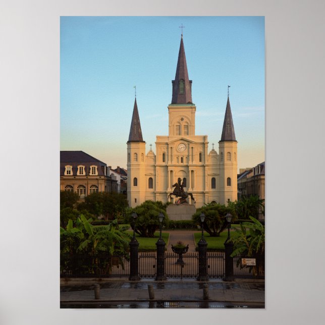Póster Catedral de St Louis de Jackson Square Nueva Orlea (Frente)