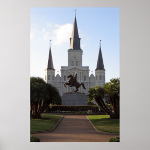 Póster Catedral de St. Louis, poster de New Orleans
