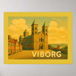 Póster Catedral de Viborg Dinamarca