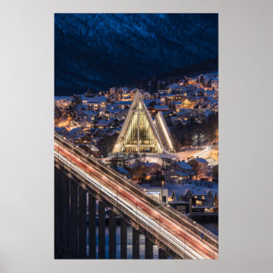 Póster Catedral del Ártico de Tromso