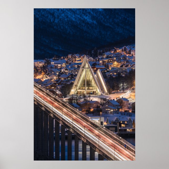 Póster Catedral del Ártico de Tromso (Frente)