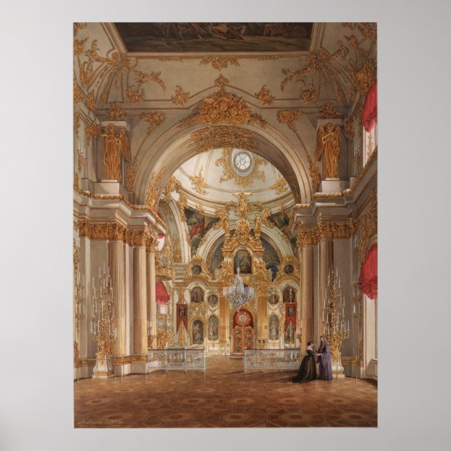 Póster Catedral en el Palacio de Invierno (Frente)