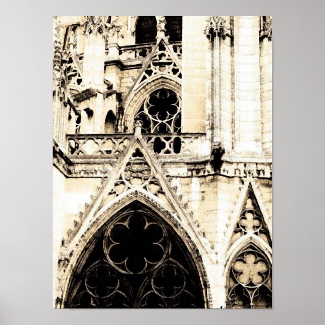 Póster Catedral gótica ~ Poster / Imprimir (Frente)