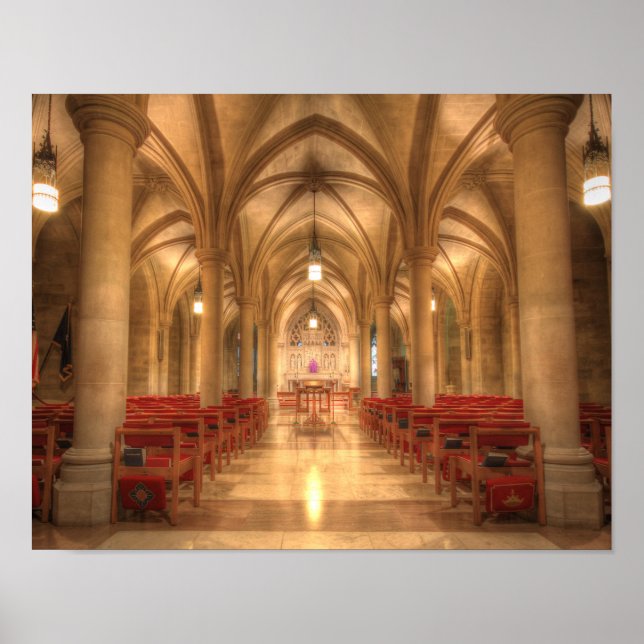 Póster Catedral Nacional de Washington Capilla de Belén (Frente)