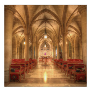 Póster Catedral Nacional de Washington Capilla de Belén