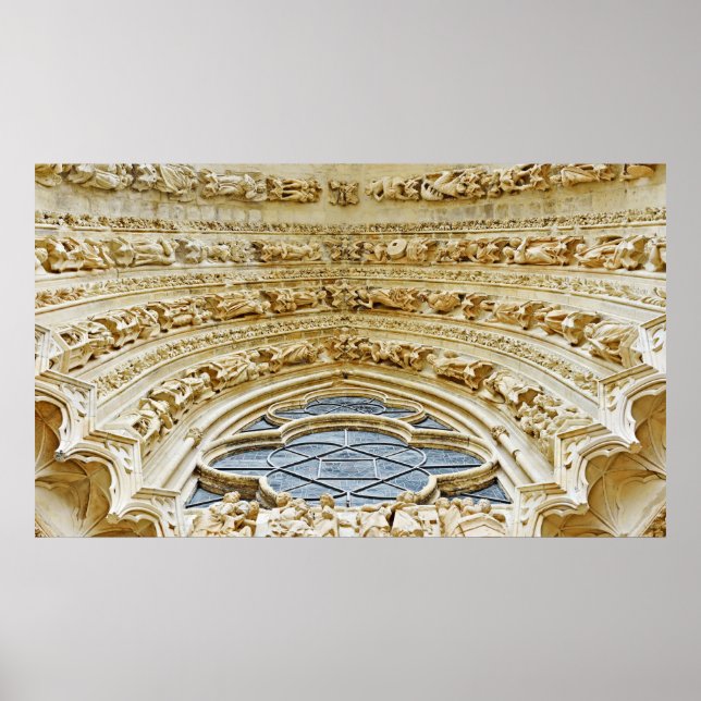 Póster Catedral Nuestra Señora de Reims, Francia (Frente)