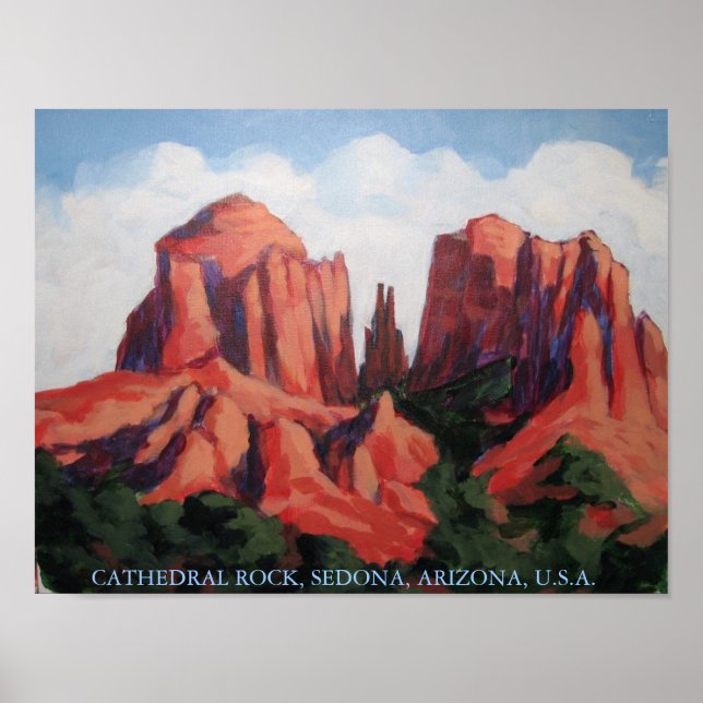 PÓSTER CATEDRAL, ROCK, SEDONA, ARIZONA, EE.UU. (Frente)