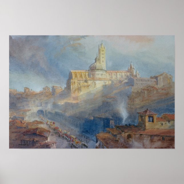 Póster Catedral, Siena, 1902 (Frente)