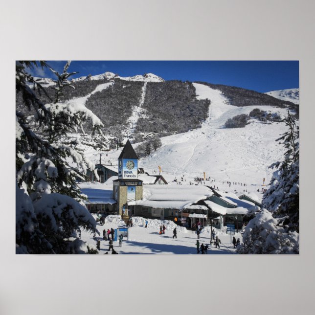 Póster Catedral Ski Resort, Bariloche Argentina (Frente)