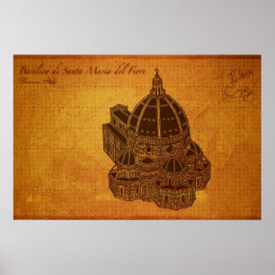 Póster Catedrales: Basílica de Santa María del Fiore