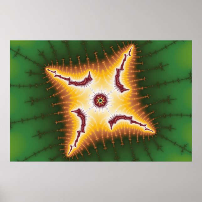 Póster Caterpillar - Poster Fractal (Frente)