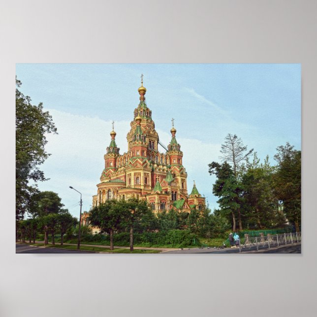 Póster Cathedral of Sts Peter and Paul, Peterhof, Russia (Frente)