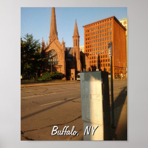 Póster Cathedral Place y Guaranty Building