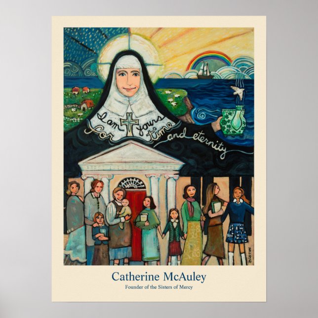 Póster Catherine McAuley, hermana fundadora de Mercy (Frente)
