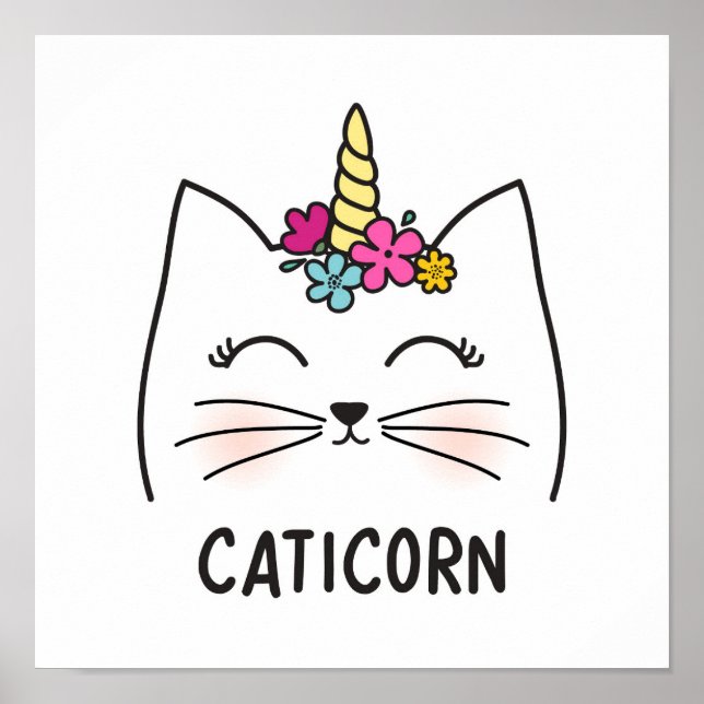 Póster Caticorn (Frente)