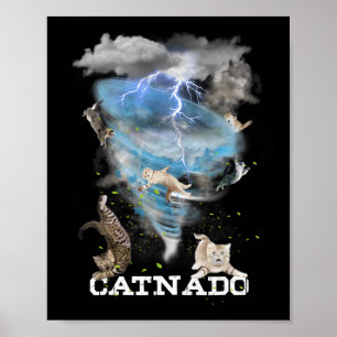 Póster Catnado Gracioso Mejor Gato Gráfico Amante