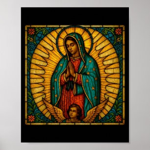 Póster Católica Nuestra Señora de Guadalupe Santa Virgen