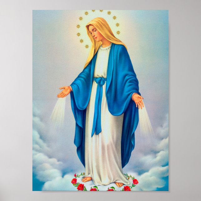 Póster católico Nuestra Señora Inmaculada Concepci (Frente)