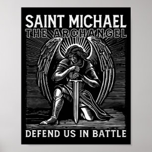 Póster Católico San Miguel Defiéndenos I