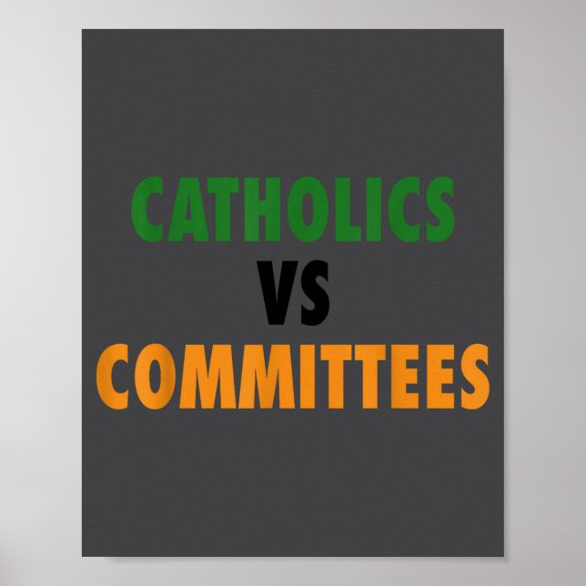Póster Católicos Vs Comités (Frente)