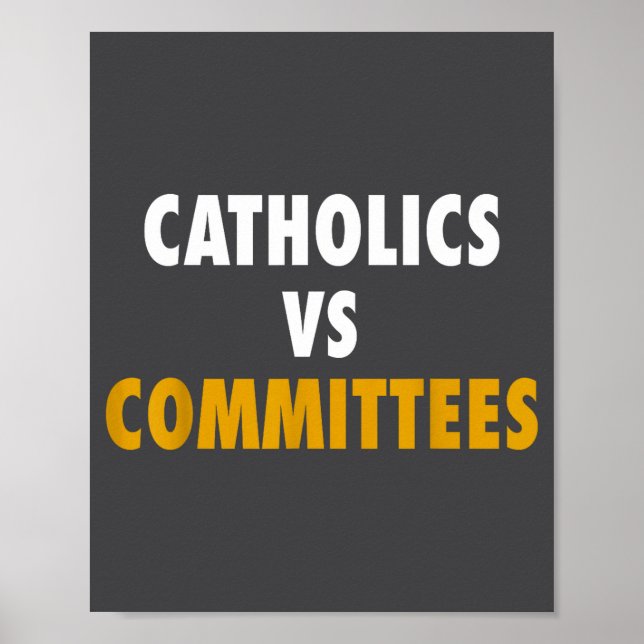 Póster Católicos Vs Comités (Frente)