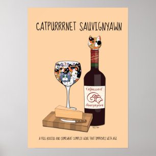 Póster Catpurrnet Sauvigyawn