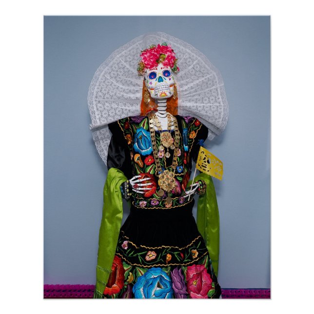 Póster Catrina Tehuana (Anverso)