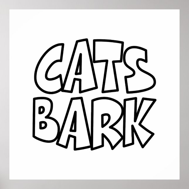 Póster Cats Bark (Frente)