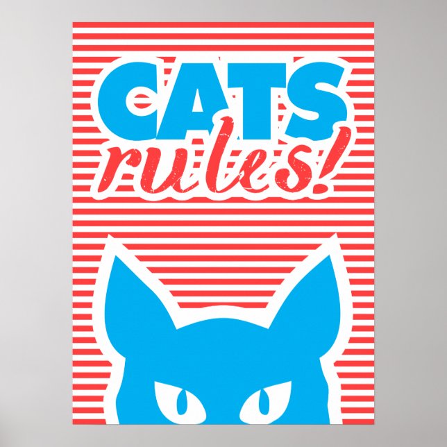 Póster ¡Cats Rules! (Frente)