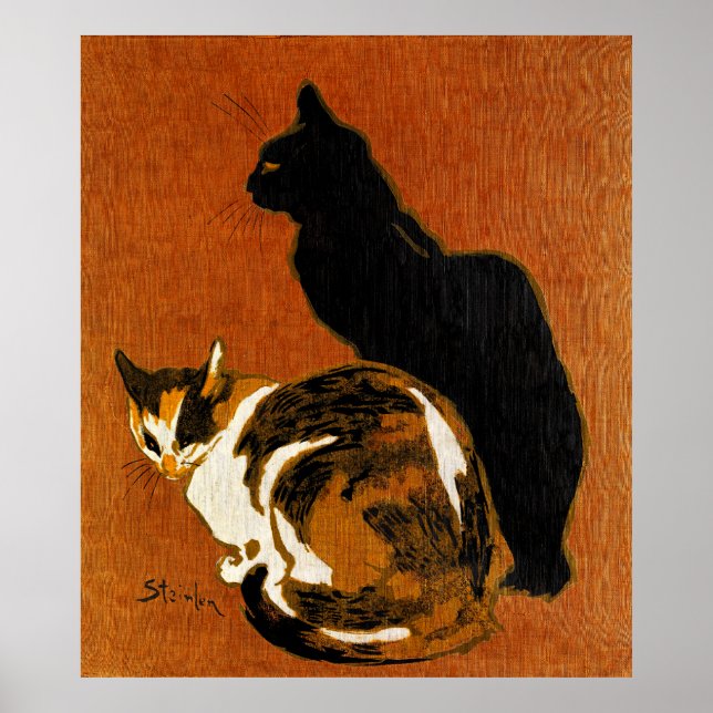 Póster Cats Steinlen (Frente)