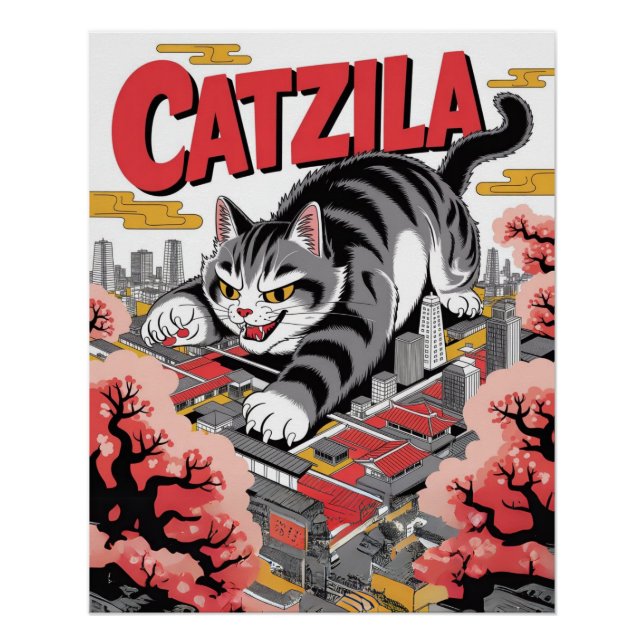 Póster Catzilla (Anverso)