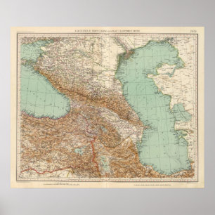 Póster Caucasia 7374, Mar Caspio