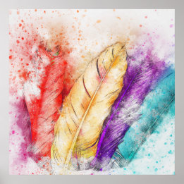 Póster Causas coloridas para las aves