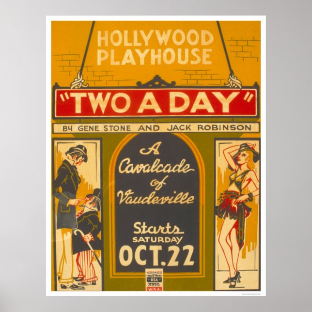 Póster CavalcadeVaudeville1938 WPA (Frente)