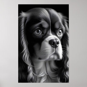 Póster Cavalier King Charles Dog Cute Mascota Poster de r