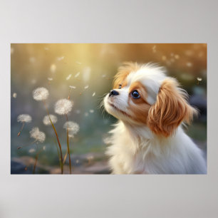 Póster Cavalier King Charles Dog Mascota Animal