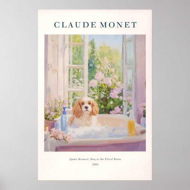 Póster Cavalier King Charles Spaniel Art Print French (Frente)