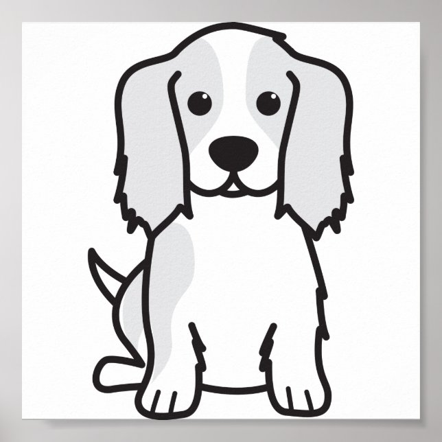 Póster Cavalier King Charles Spaniel Dog Personalizado (Frente)