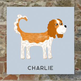 Póster Cavalier King Charles Spaniel Dog Personalizado